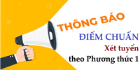 Thông báo điểm chuẩn xét tuyển dựa trên điểm thi tốt nghiệp THPT năm 2023