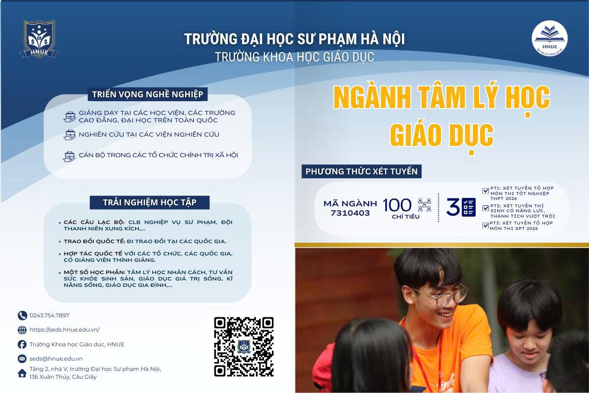 CỬ NHÂN TÂM LÝ HỌC GIÁO DỤC