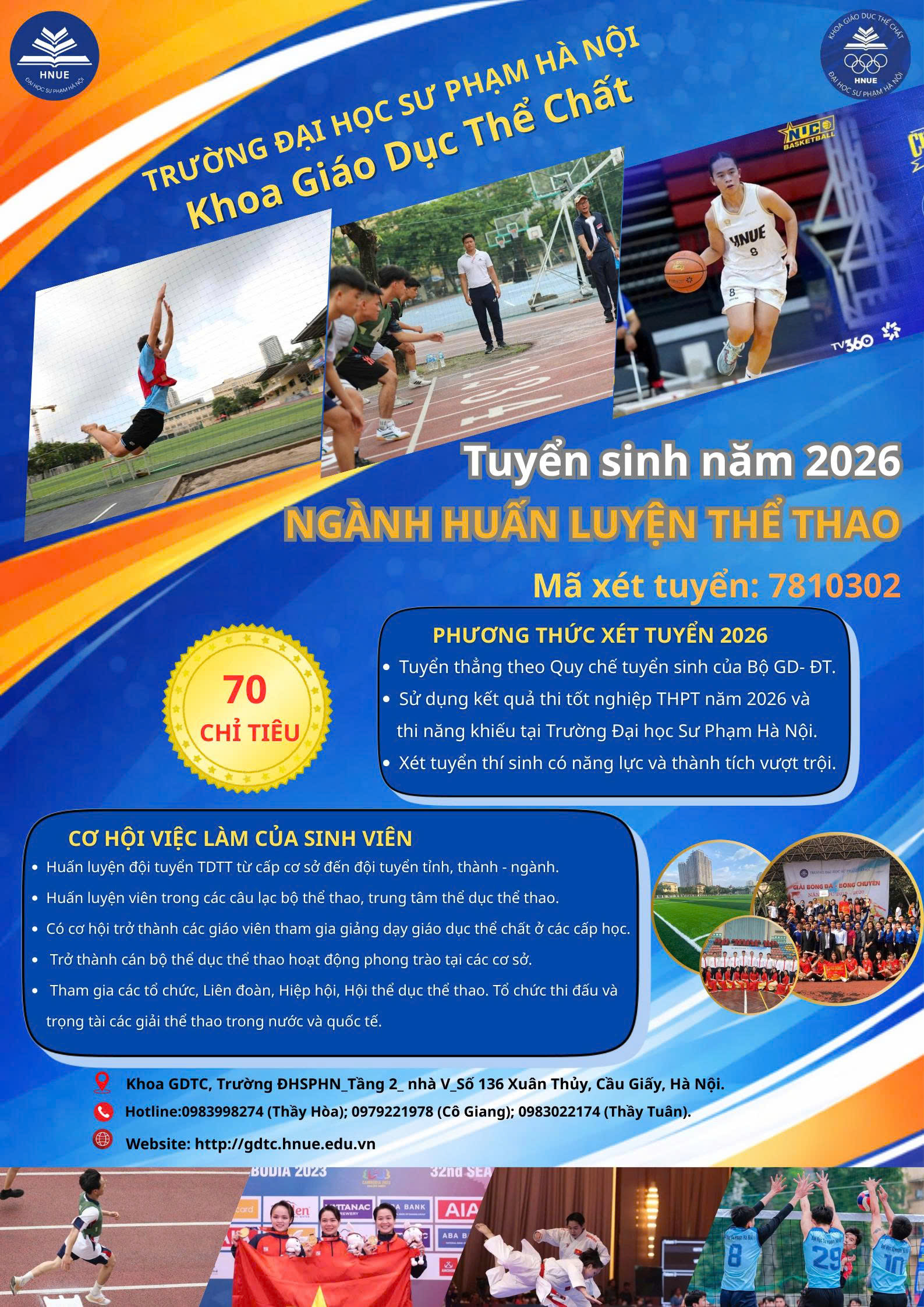 CỬ NHÂN HUẤN LUYỆN THỂ THAO   