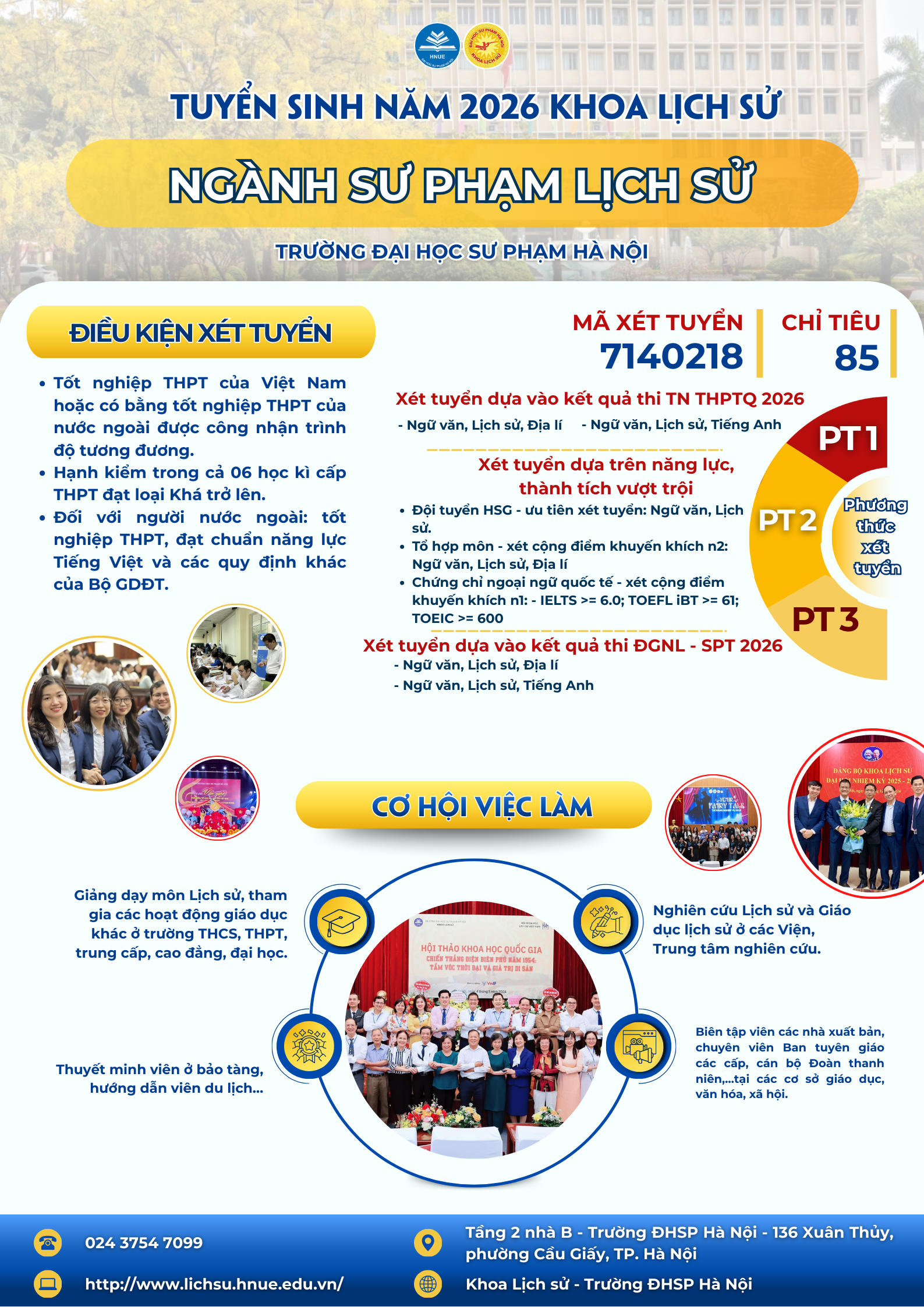 NGÀNH SƯ PHẠM LỊCH SỬ