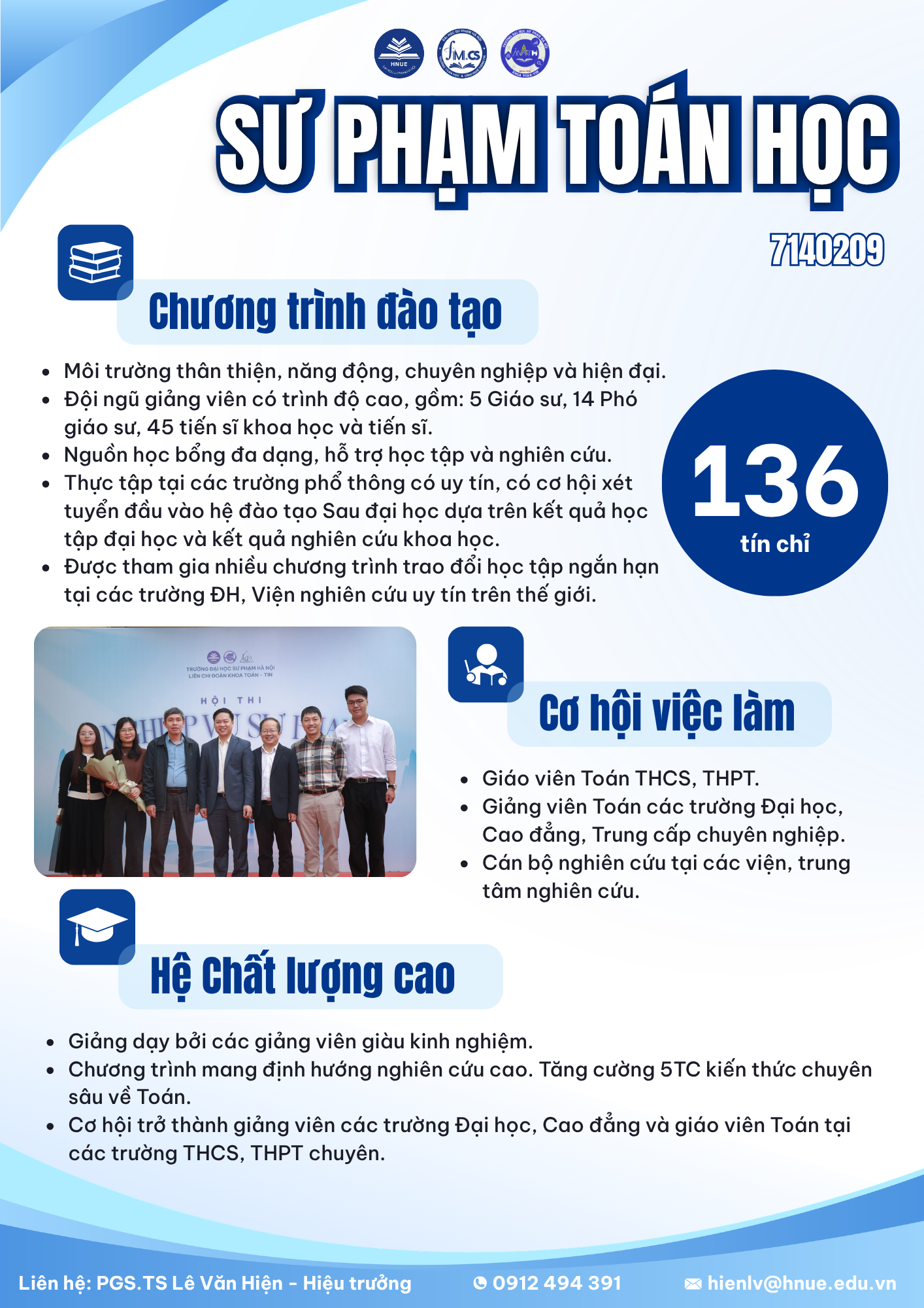 NGÀNH SƯ PHẠM TOÁN HỌC