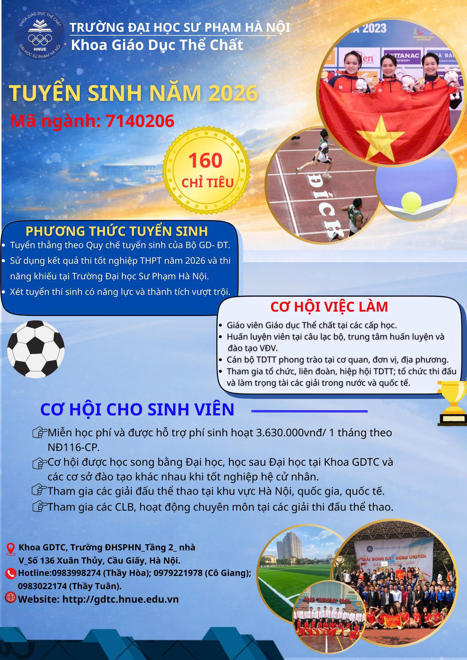 NGÀNH GIÁO DỤC THỂ CHẤT