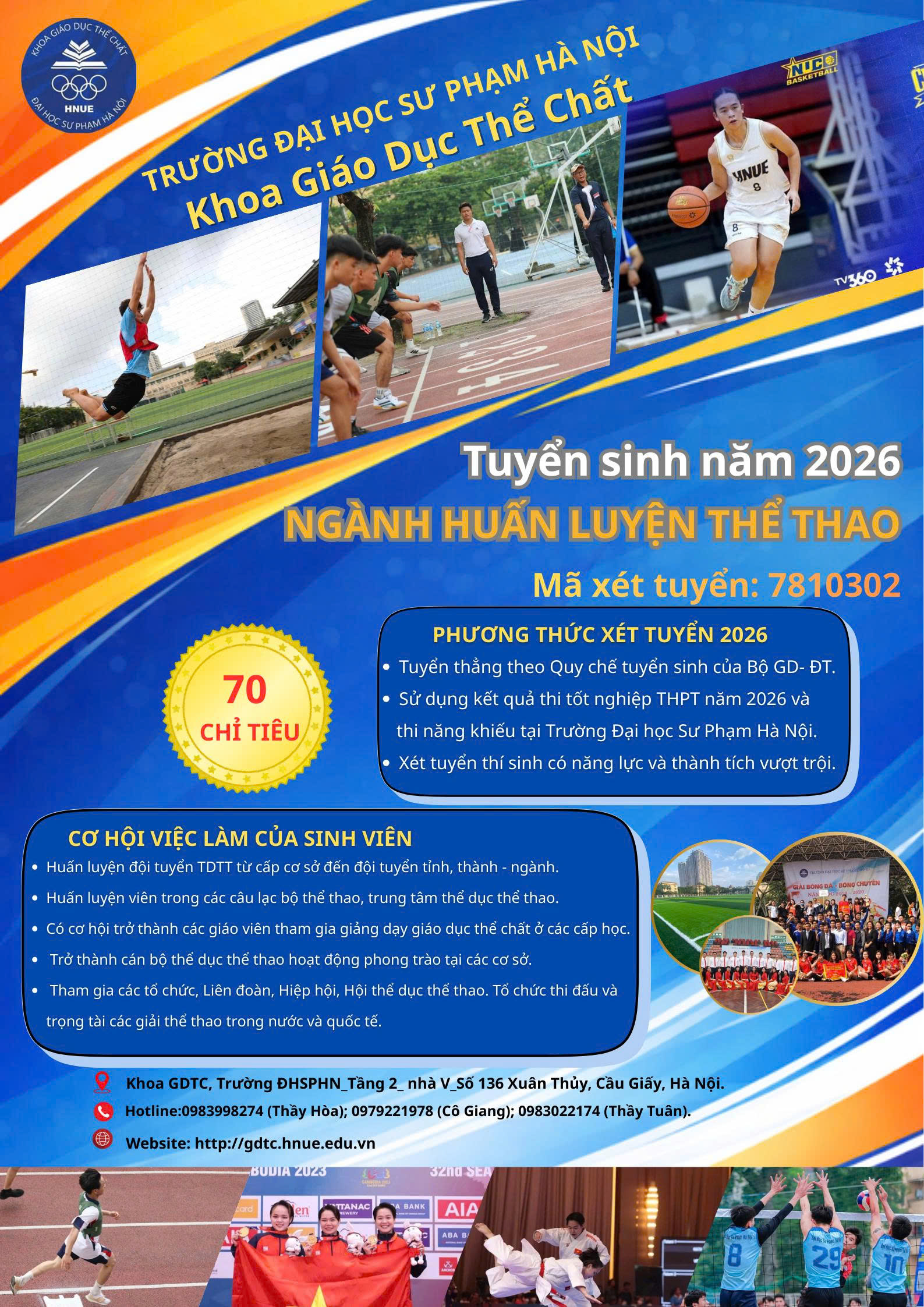 CỬ NHÂN HUẤN LUYỆN THỂ THAO
